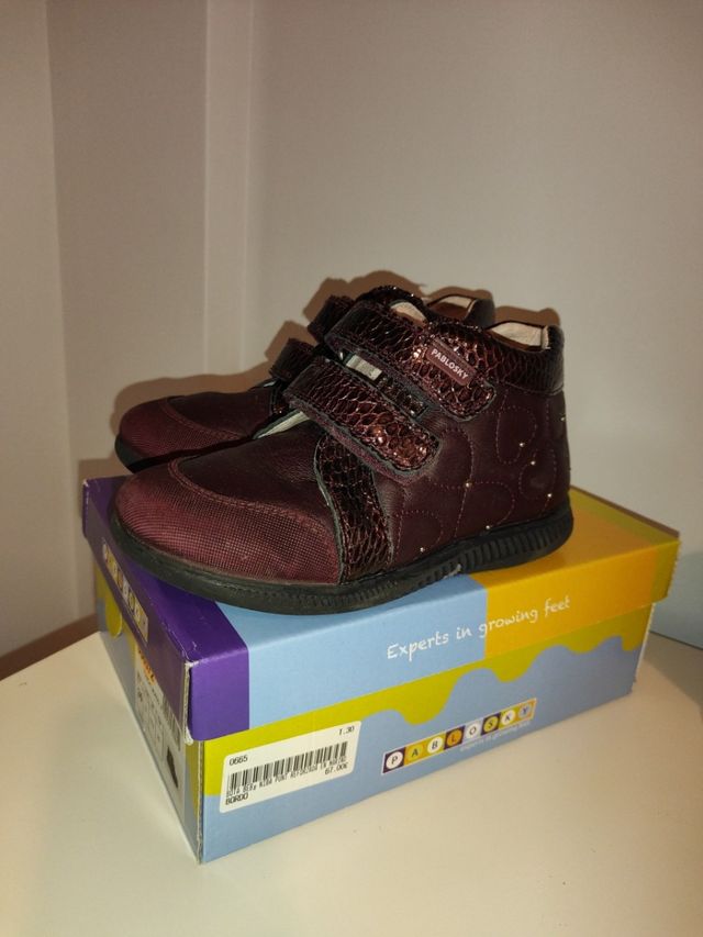 botas pablosky granate talla 30