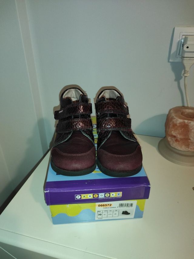 botas pablosky granate talla 30