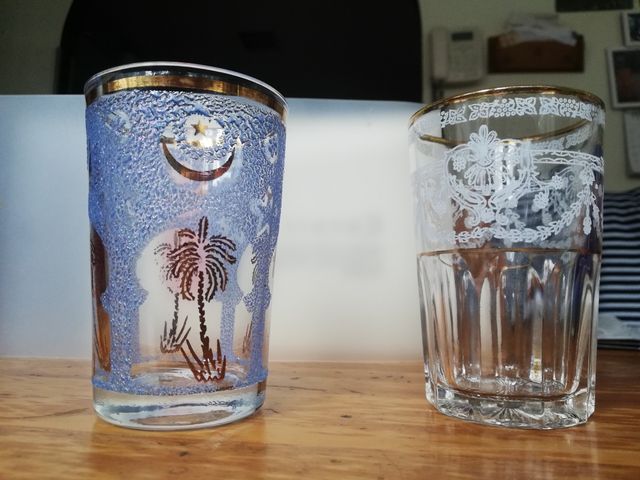Lote de vasos para te moruno