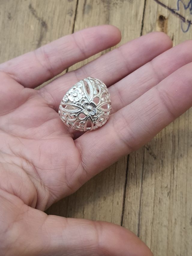 Anillo plata fantasía nuevo A ESTRENAR