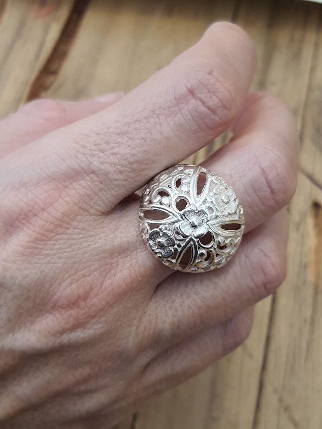 Anillo plata fantasía nuevo A ESTRENAR