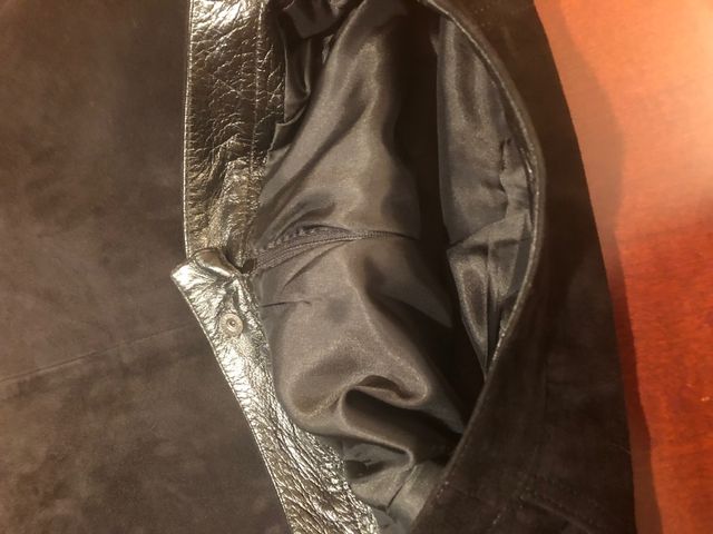 falda imitacion ante