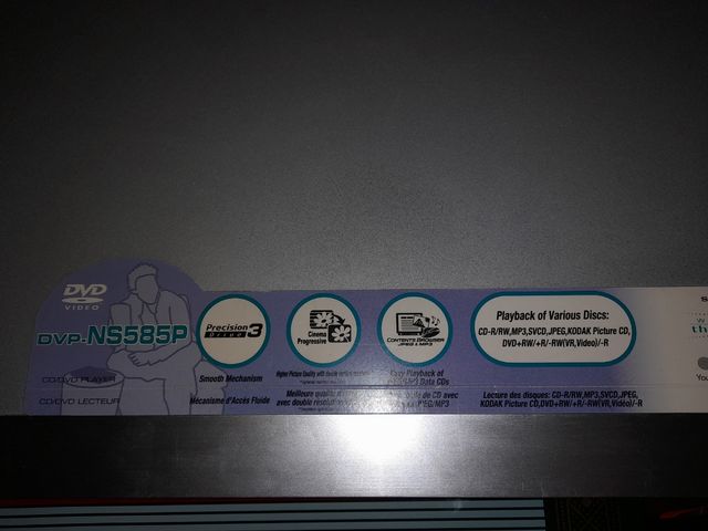 reproductor  dvd Sony