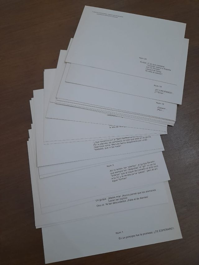 DIVISIÓN AZUL colección de postales