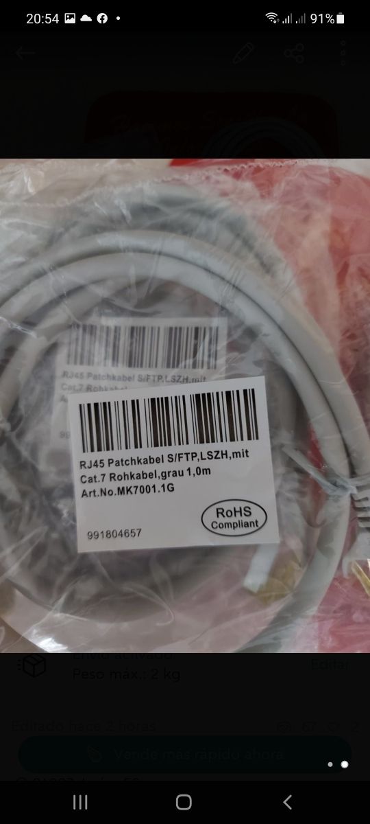 latiguillos UTP / rj45 de 1m. / CAT.7 - // nuevos