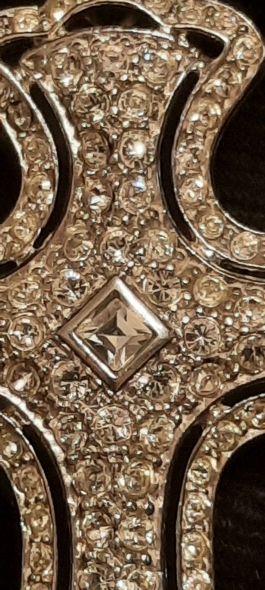 Colgante de cruz plata grande