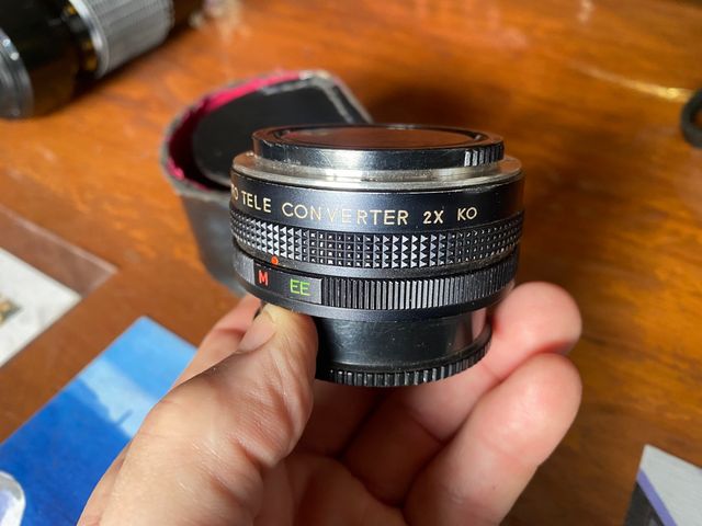 Cámara autoreflex tc konica con objetivos  co