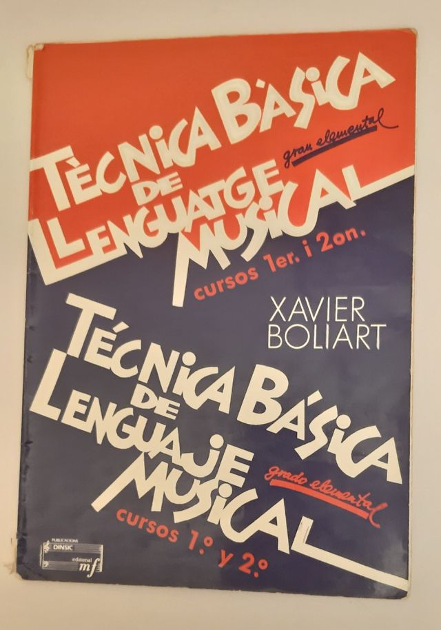 Libros de técnica básica musical Xavier Boliart