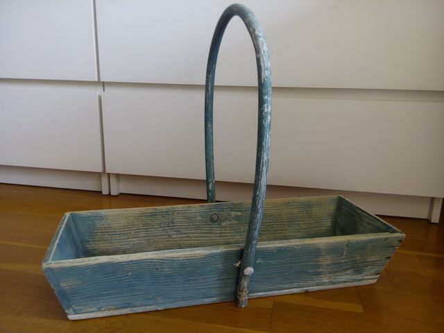 CESTA MADERA PROVENZAL RUSTICO