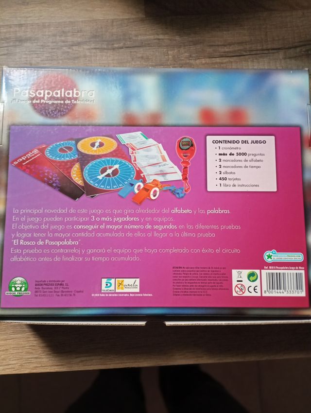 juego de mesa Pasapalabra