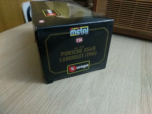 Porsche 356B Cabriolet 1961 Burago 1/24 cod.1551