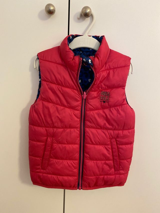 Chaleco niña reversible talla 4