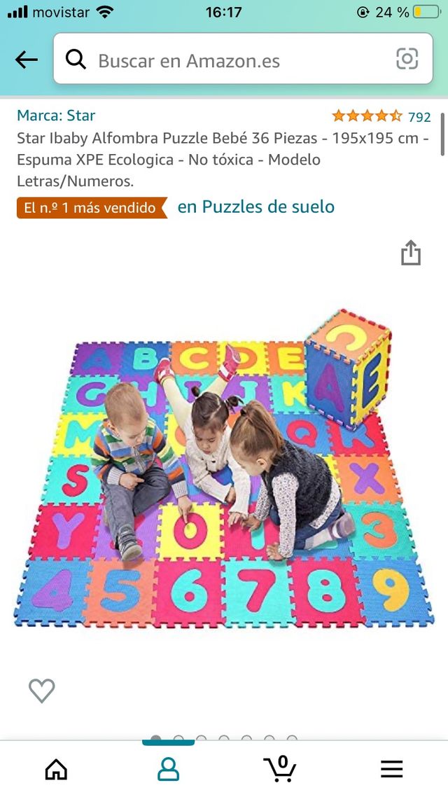 Alfombra letras y números goma Eva 