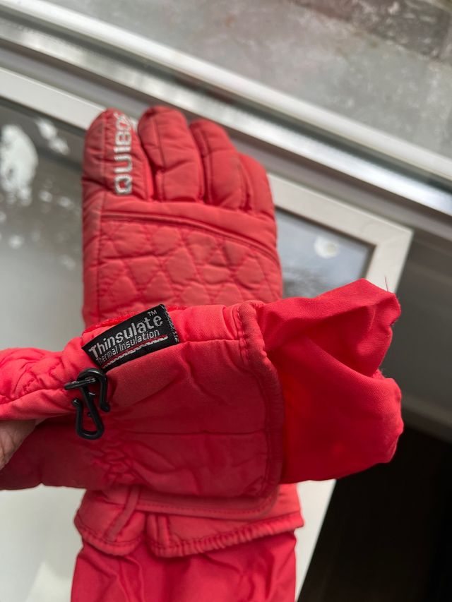 Guantes Esquí rojos talla mediana