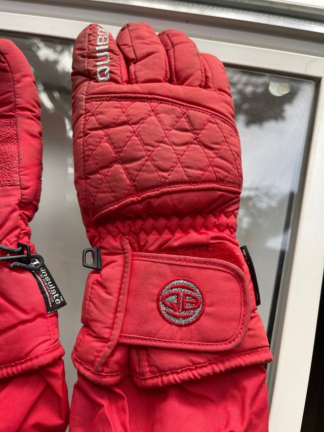 Guantes Esquí rojos talla mediana