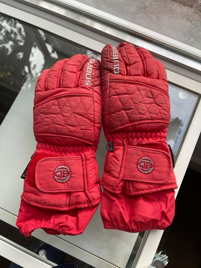 Guantes Esquí rojos talla mediana