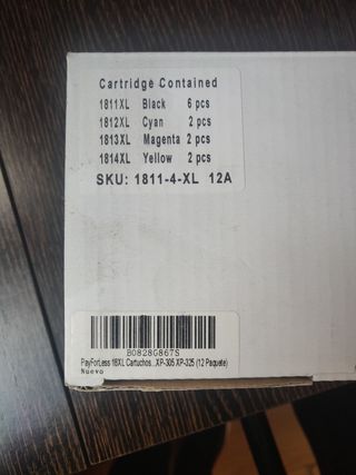 Cartuchos compatibles Epson XP 305 y XP 325 de segunda mano por 5 EUR en  Madrid en WALLAPOP
