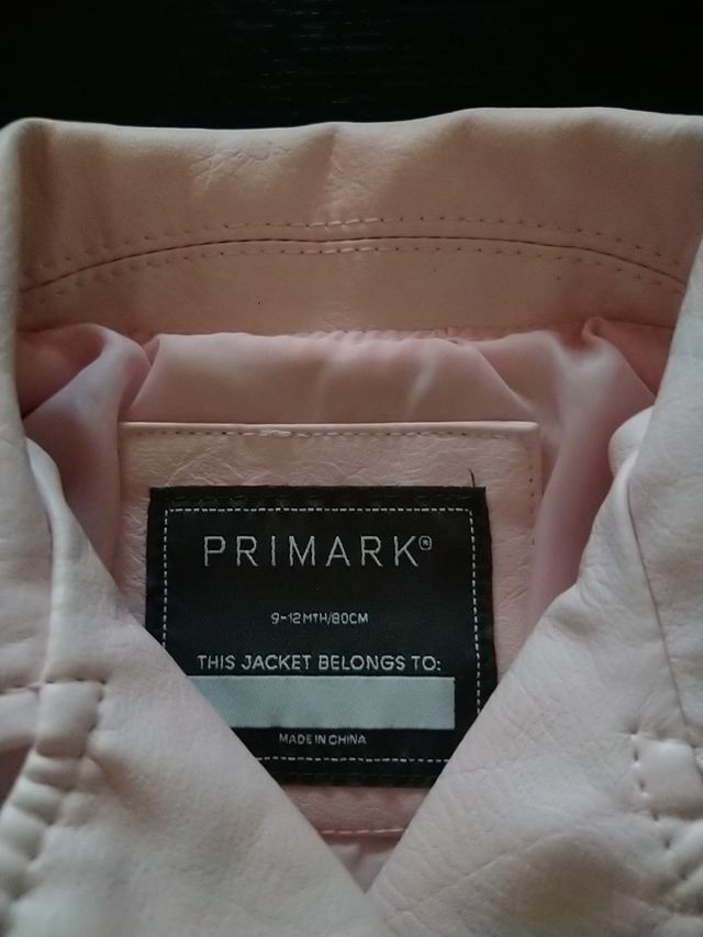 Chaqueta de piel de bebé rosa PRIMArk