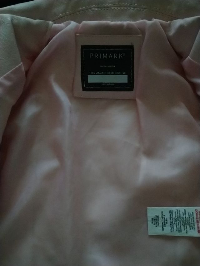 Chaqueta de piel de bebé rosa PRIMArk