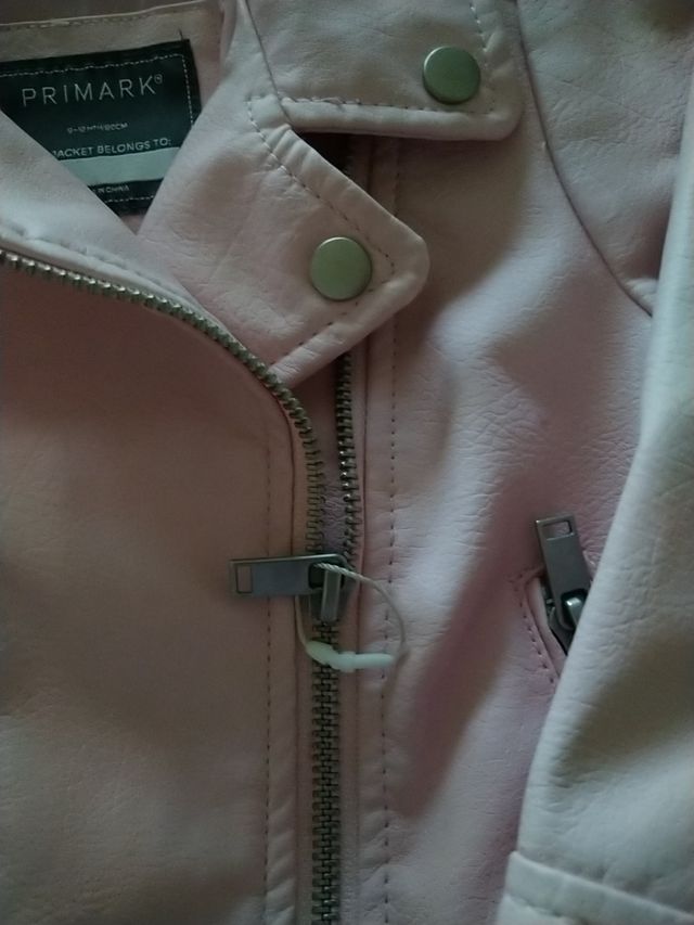 Chaqueta de piel de bebé rosa PRIMArk