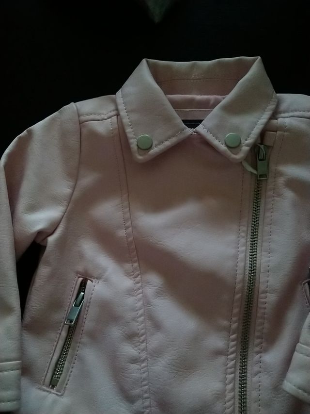 Chaqueta de piel de bebé rosa PRIMArk