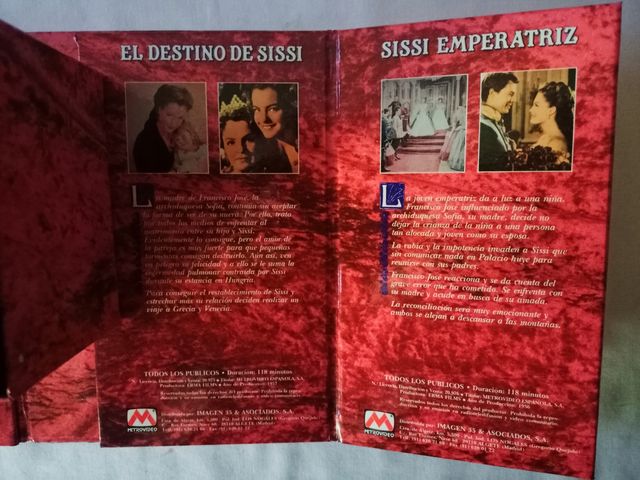 Primera colección original VHS Sissi
