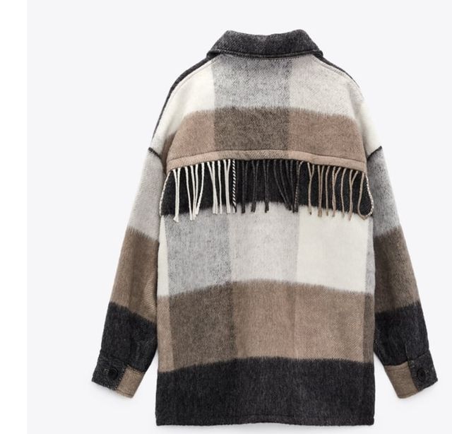 Sobrecamisa cuadros Zara