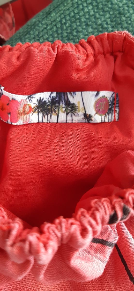 Vestido T 40 rojo de tirantes de Desigual 