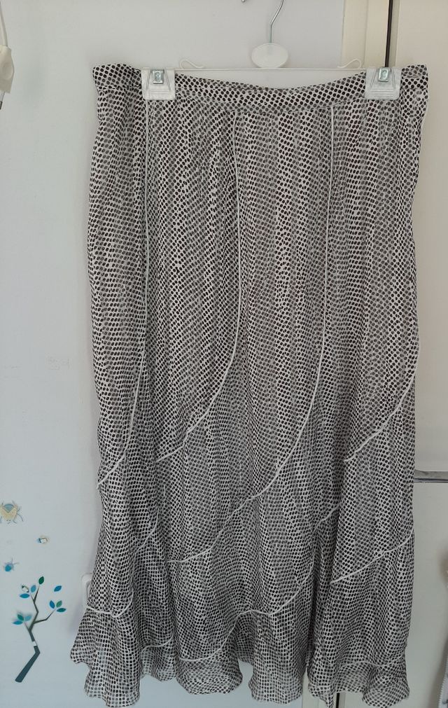 Falda larga 2 capas M.