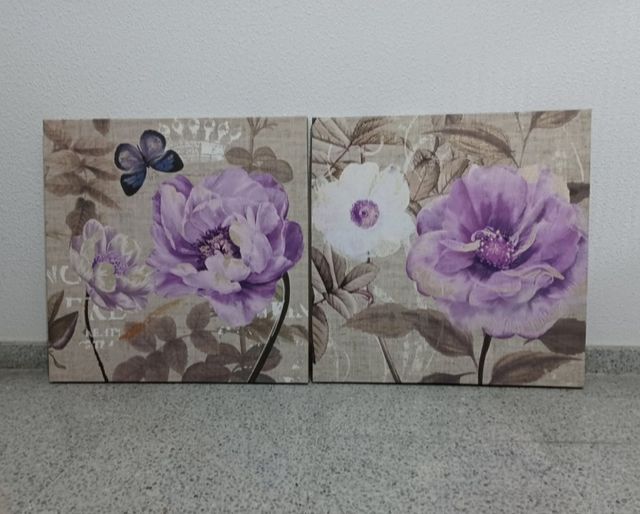 Cuadros Flores lila