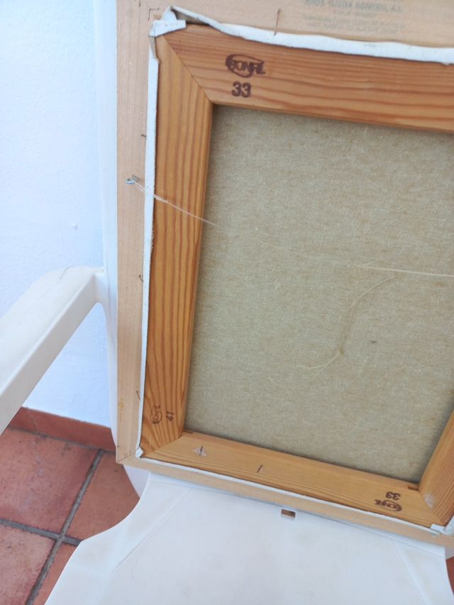 OLEO SOBRE LIENZO PINTADO A MANO