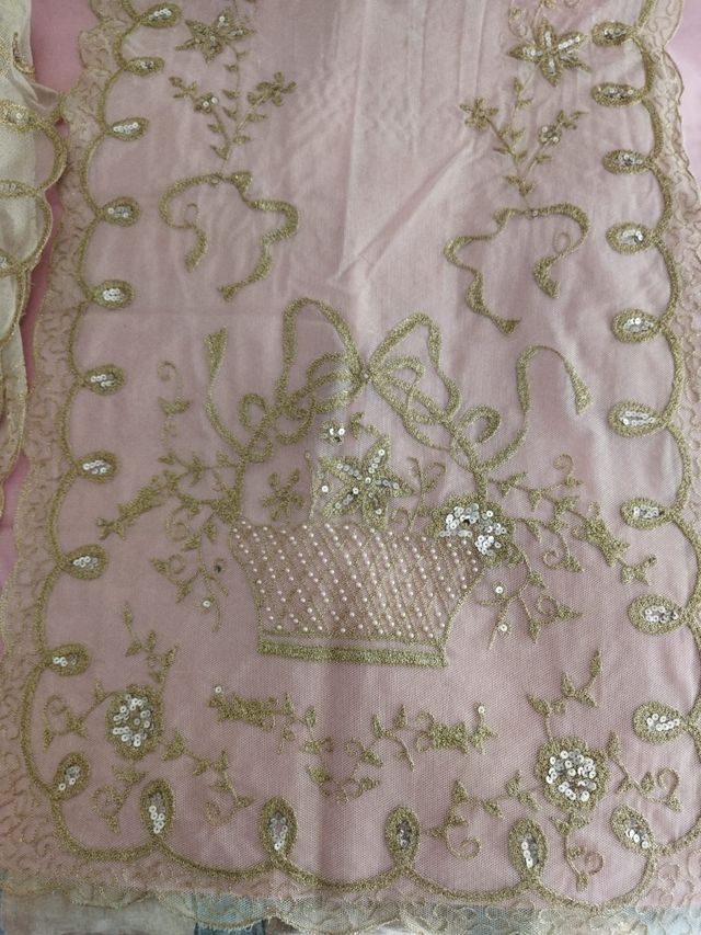 Manteletas fallera color crudo