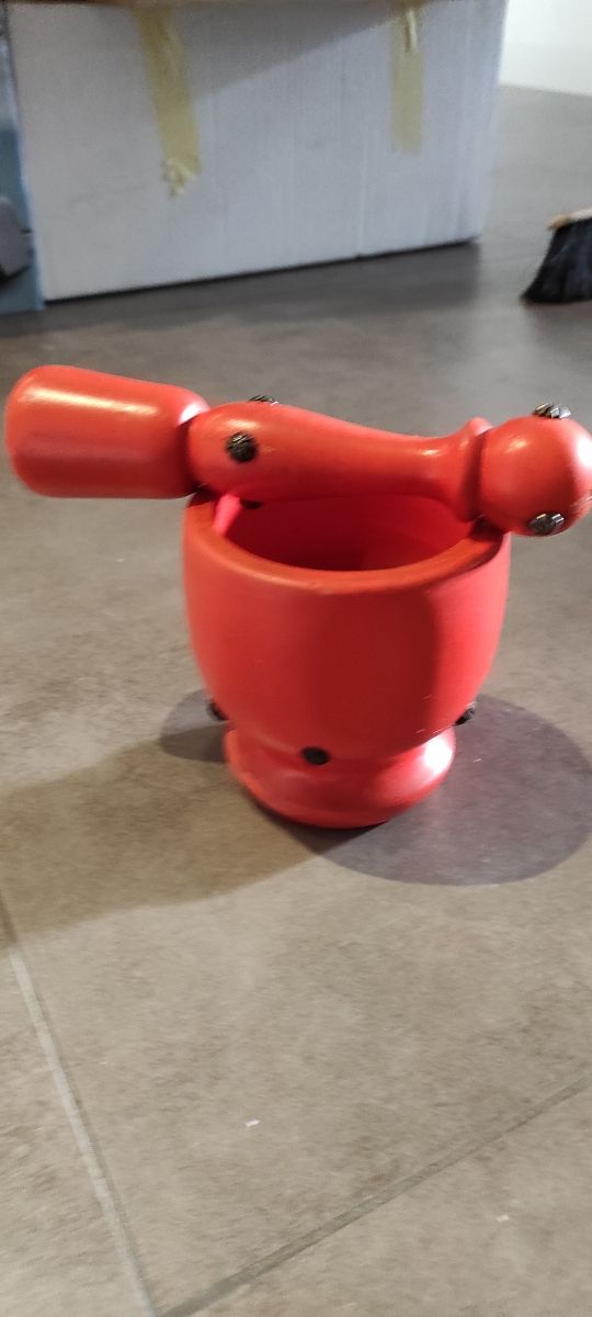 Vintage anni 60 mortaio e pestello + setaccio