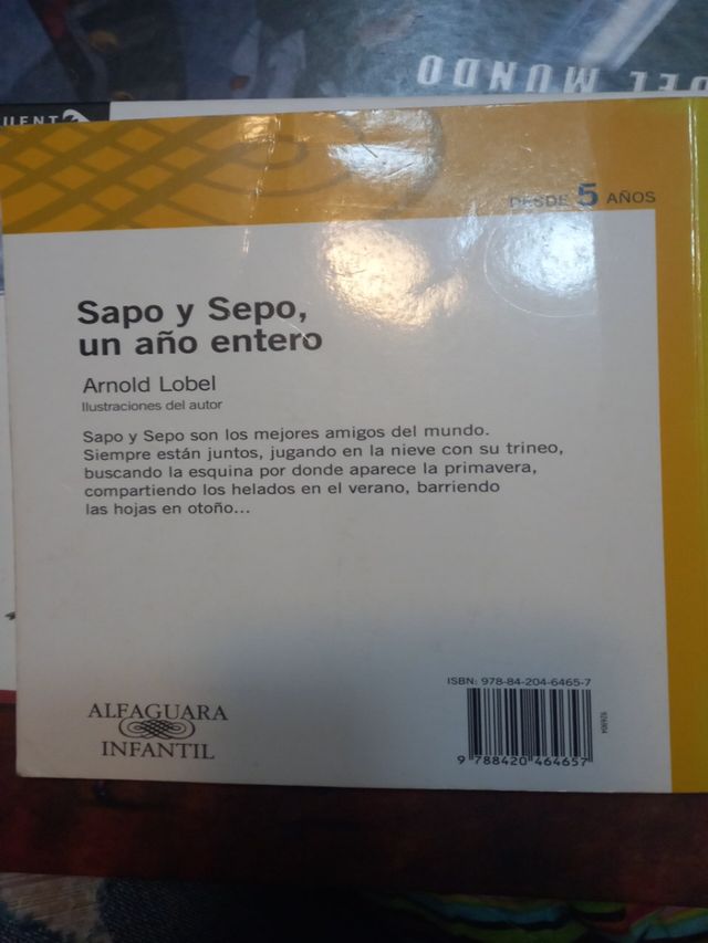 libro sapo y sepo un año entero