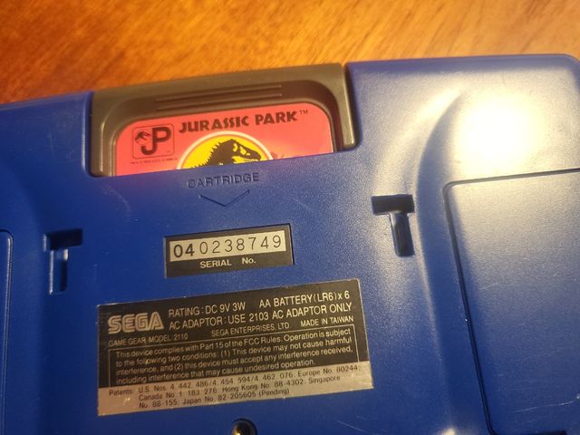 Game Gear SEGA azul. Restaurada, COMO NUEVA.