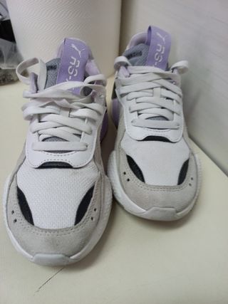 Zapatillas Puma RS-X Reinvent gris blanco lila de segunda mano por 35 EUR  en Mondragón en WALLAPOP