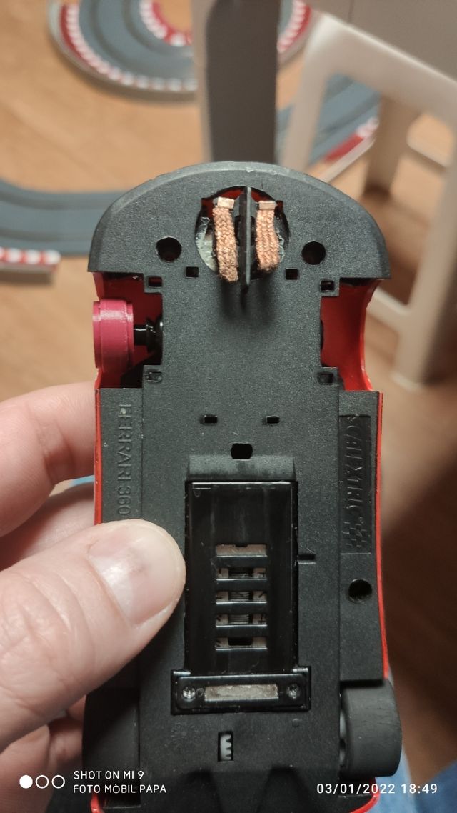 Scalextric semiejes offset negativo ó 0 chasis SDS