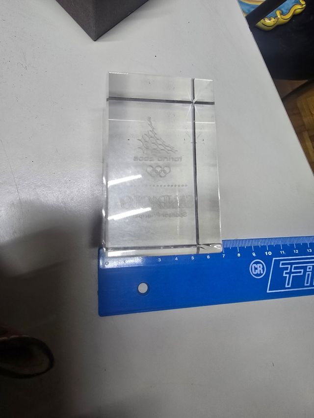 fermacarte di cristallo  olimpic games