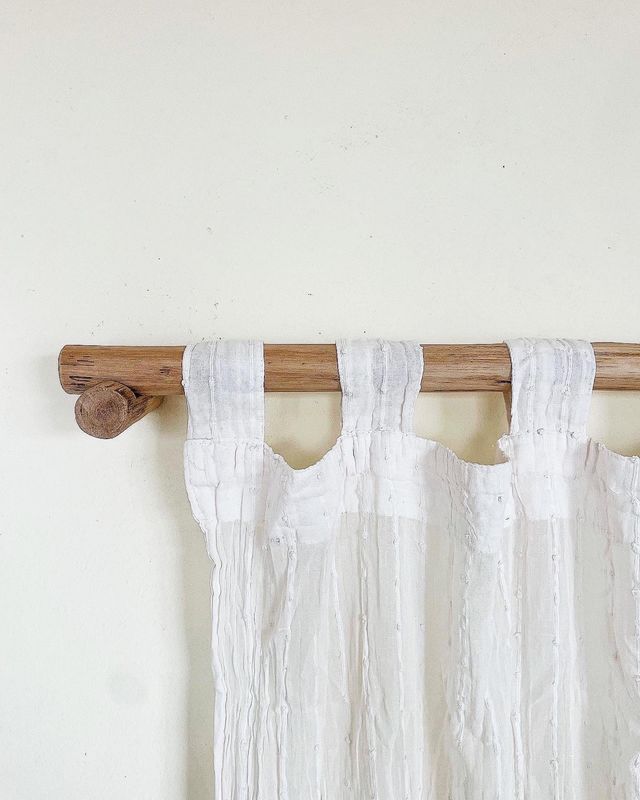 Barras para cortinas de madera artesanas