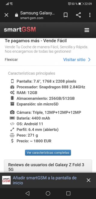 Samsung anuncia el Samsung W21 5G como alternativa al Galaxy Z Fold 2