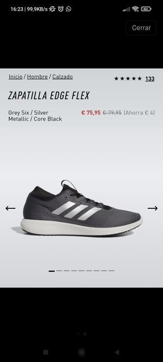 Zapatillas Adidas Edge Flex de segunda mano por 40 EUR en Albacete en  WALLAPOP