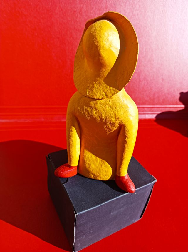 FIGURA DE MUJER DEL MAR EN PAPEL MACHÉ HANDMADE