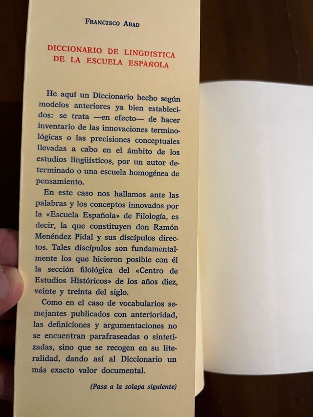 DICCIONARIO DE LINGÜÍSTICA DE LA ESCUELA ESPAÑOLA