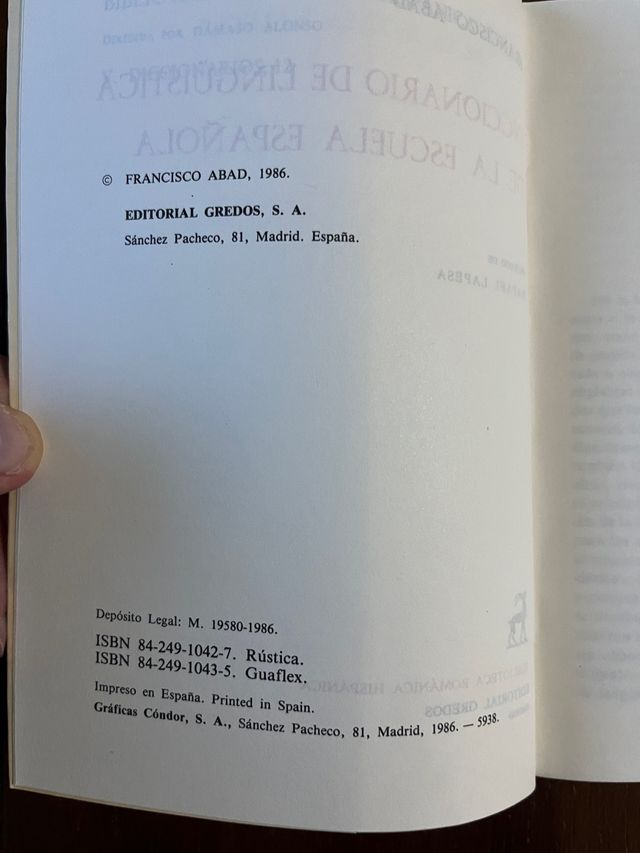 DICCIONARIO DE LINGÜÍSTICA DE LA ESCUELA ESPAÑOLA
