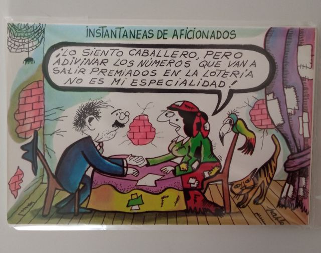 LOTE 12 POSTALES HUMOR (LOTERÍA)