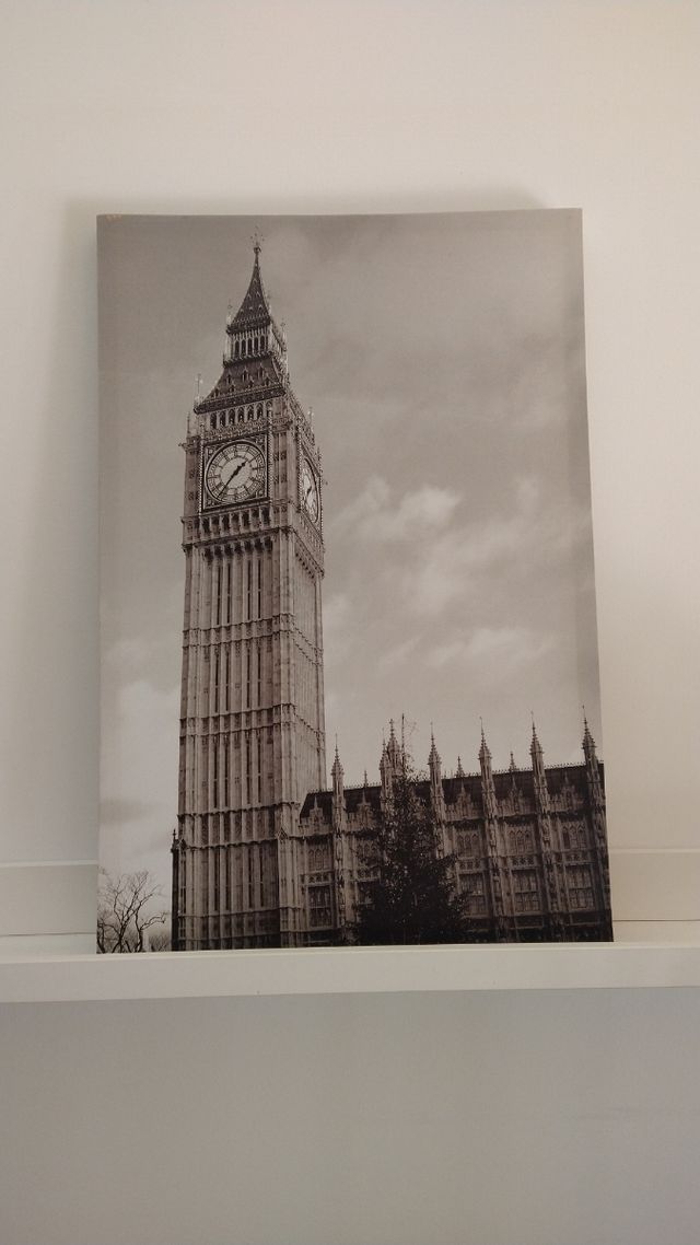 Cuadro lienzo blanco y negro