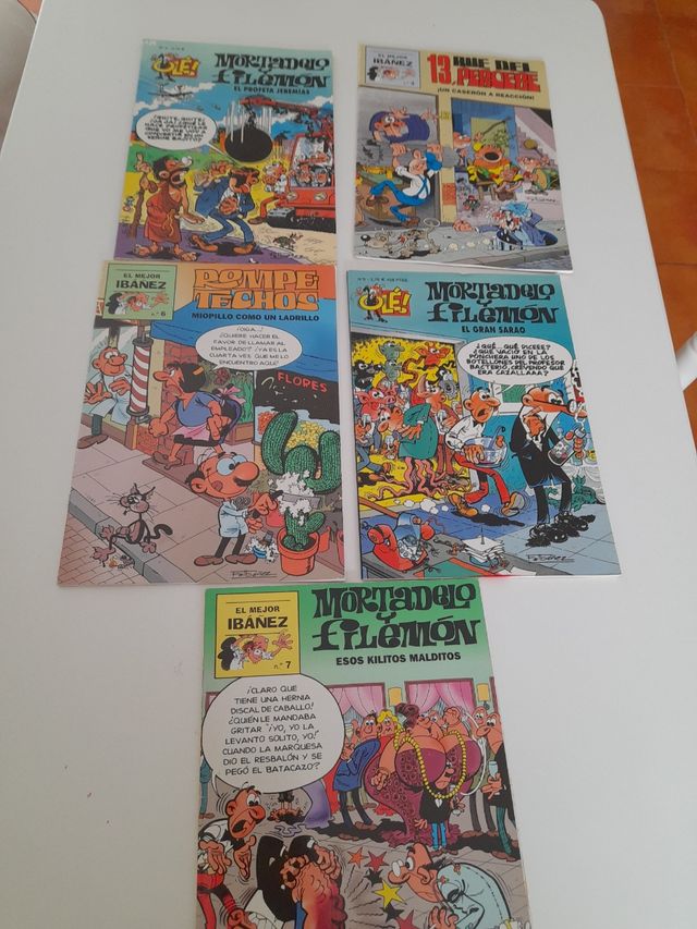 5 tebeos Mortadelo Filemon