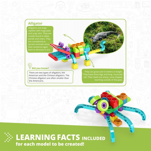 Juego de Construcción Qboidz COCODRILO de Engino