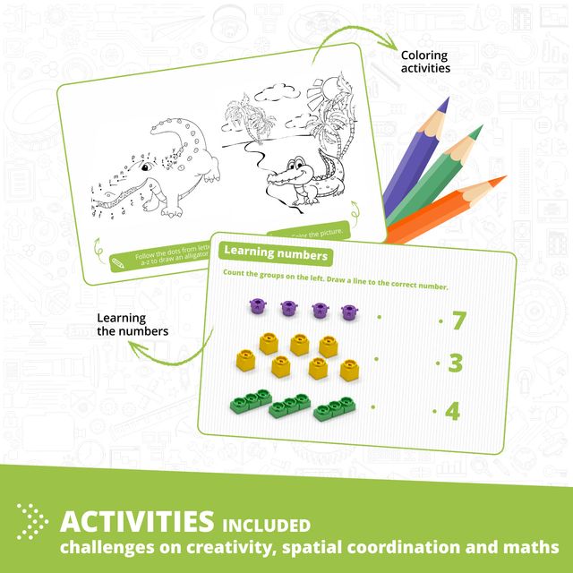 Juego de Construcción Qboidz COCODRILO de Engino