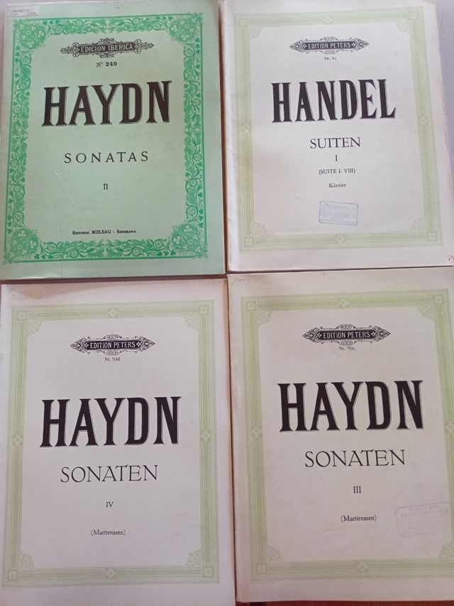 Métodos, partituras, libros piano